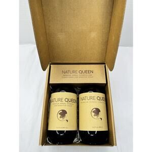 Nature Queen Premium Herbal Shampoo & Conditioner Box Set w/ Pumps 16 fl oz